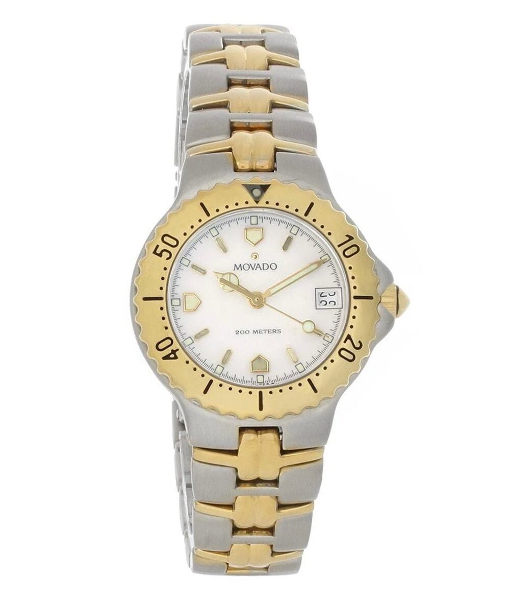 Movado Ladies 81-E1-831 Sport Two-Tone Stainless Steel Quartz Watch Swiss Made